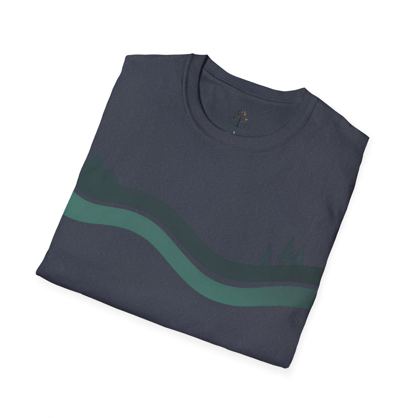 Heather Navy | River, folded view