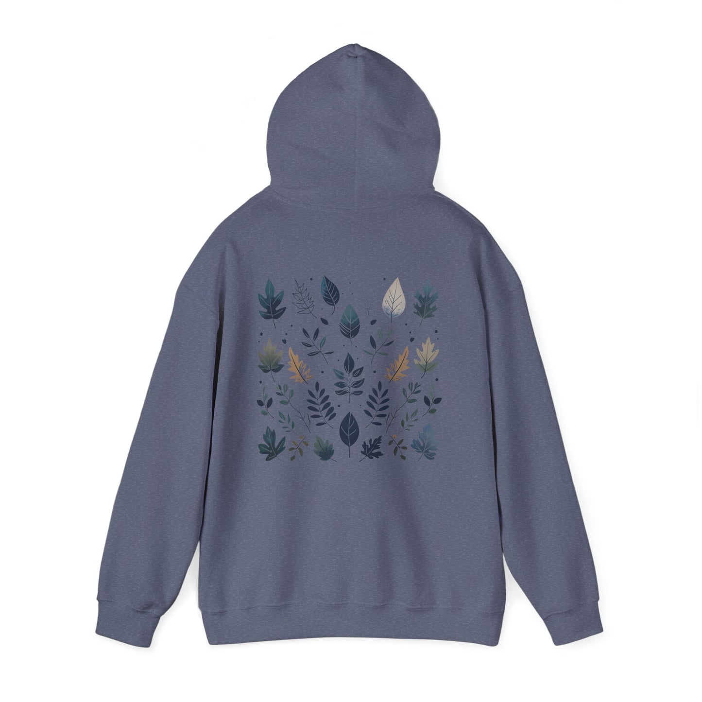 Heather Navy | Botanical Harmony Hoodie, front view