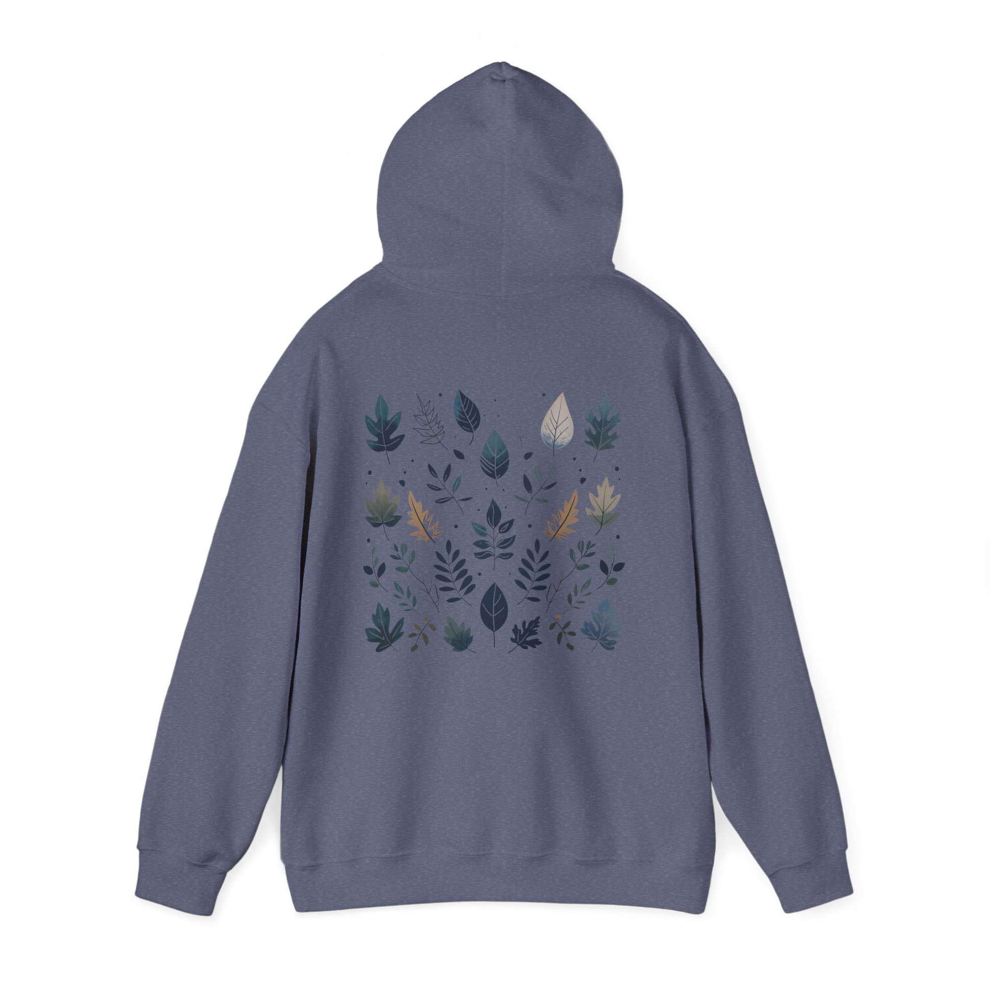 Heather Navy | Botanical Harmony Hoodie, front view