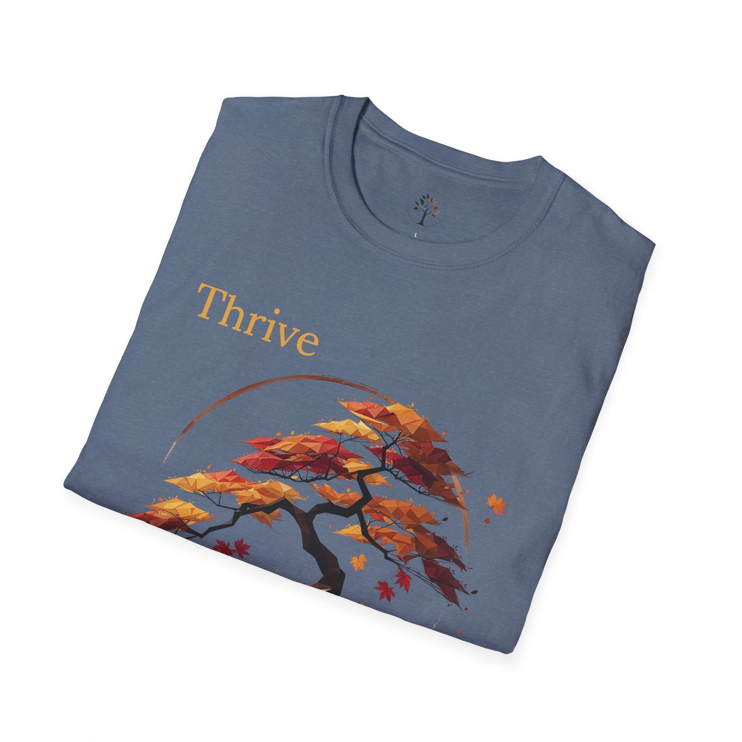 Heather Indigo | Thrive, folded view