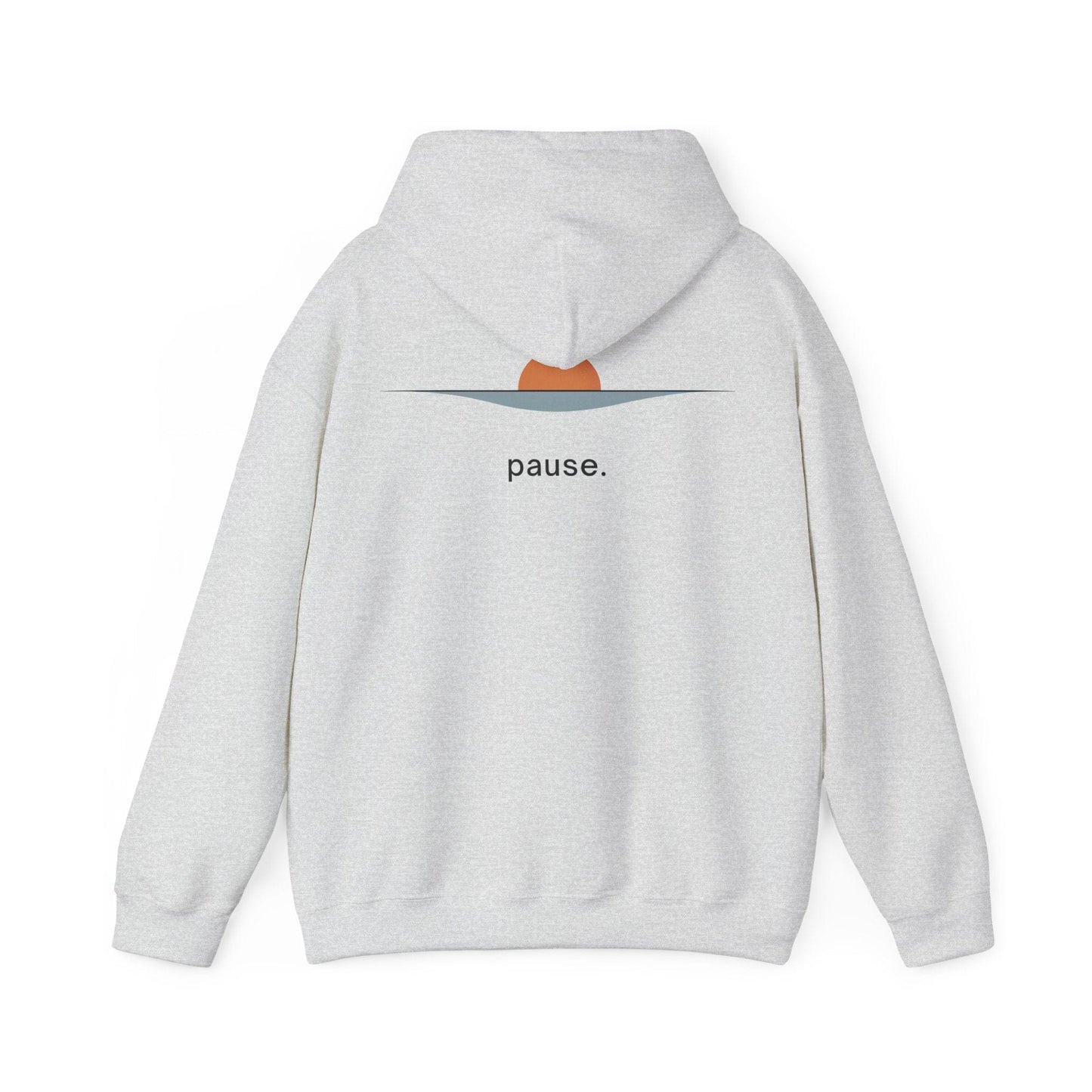 Ash | Pause Hoodie, back design view