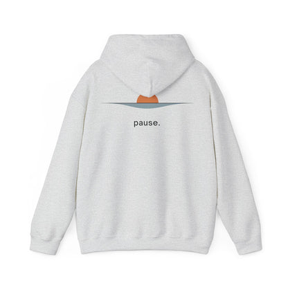 Ash | Pause Hoodie, back design view