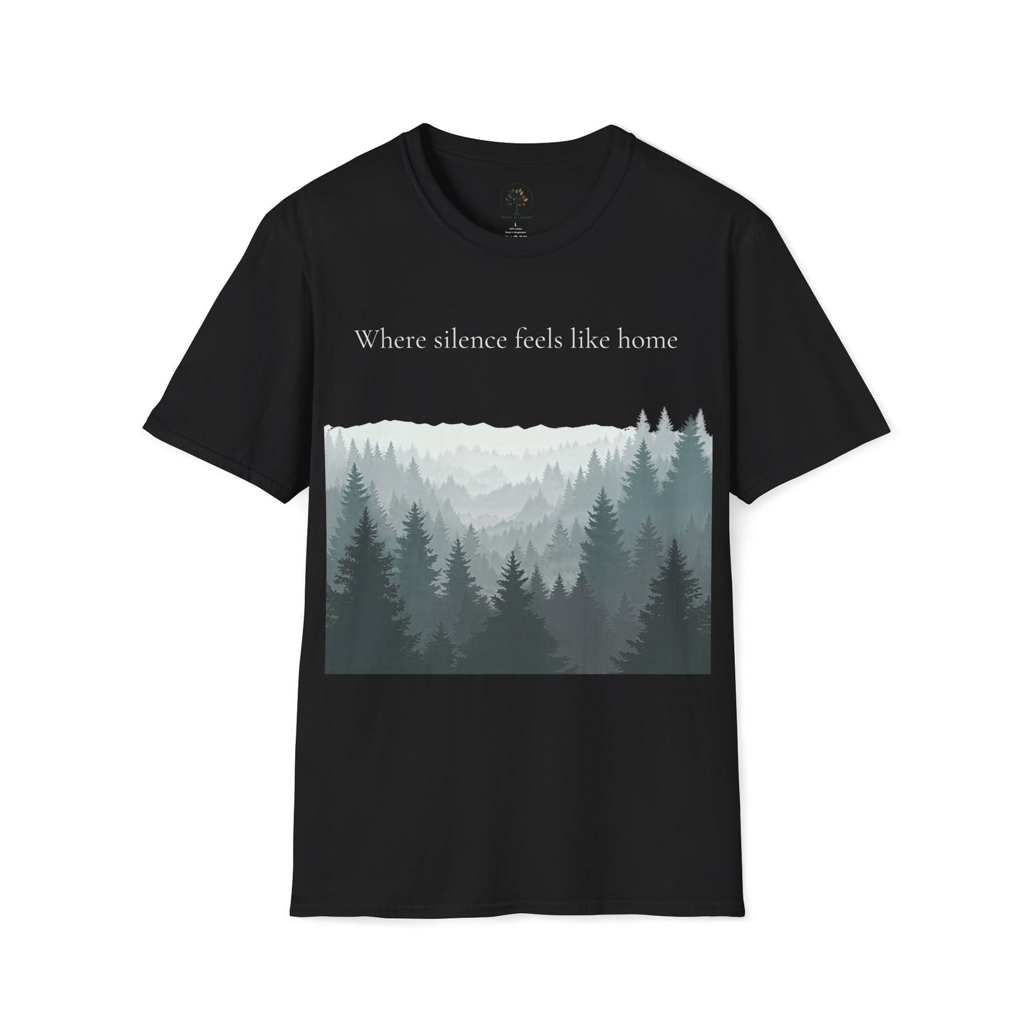Black | Where SIlence feels like home, front view