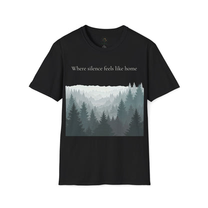 Black | Where SIlence feels like home, front view