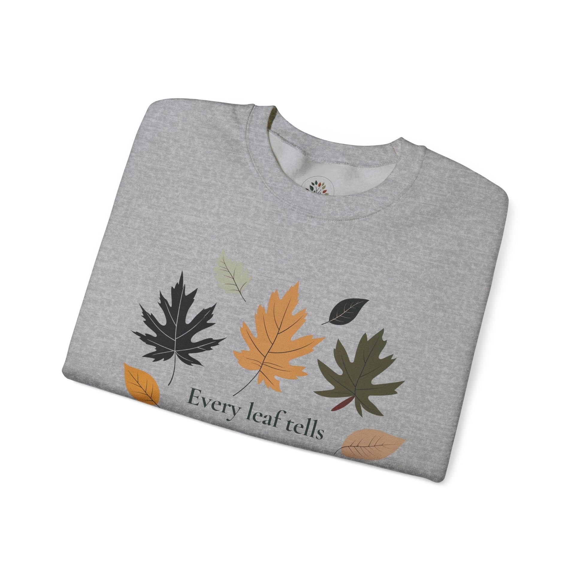 Sport Grey | Every Leaf tells a Story Sweatshirt, folded view