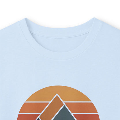 Light Blue | Rise + Roam Long Sleeve Tee, folded view