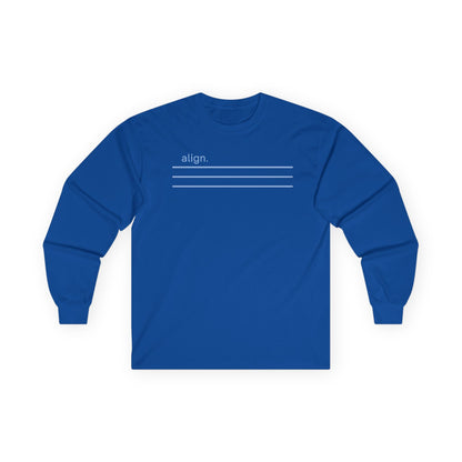 Royal | Align Long Sleeve Tee, front view