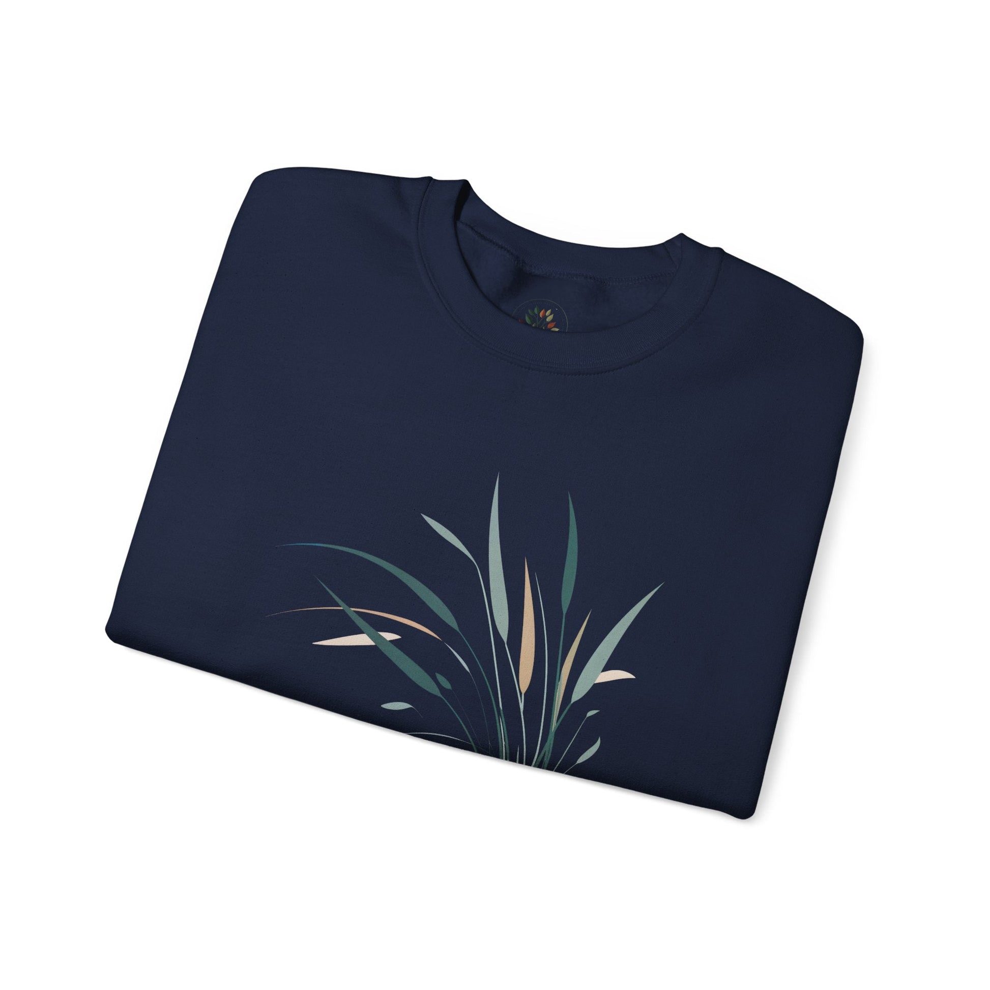 Navy | Whispers in the Breeze Sweatshirt, folded view