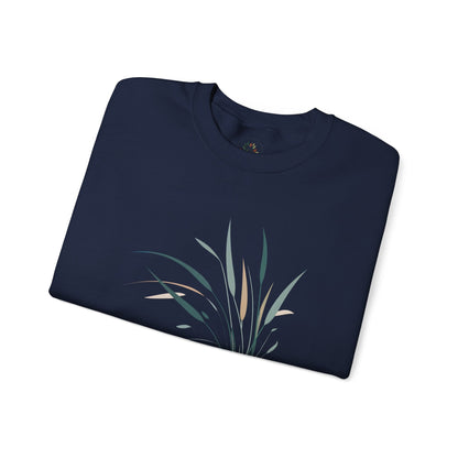 Navy | Whispers in the Breeze Sweatshirt, folded view