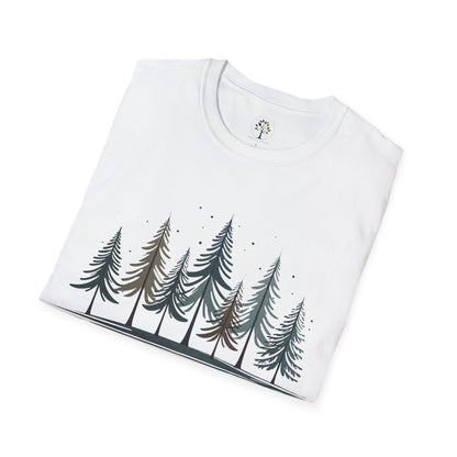 White | Silent Pines, folded view