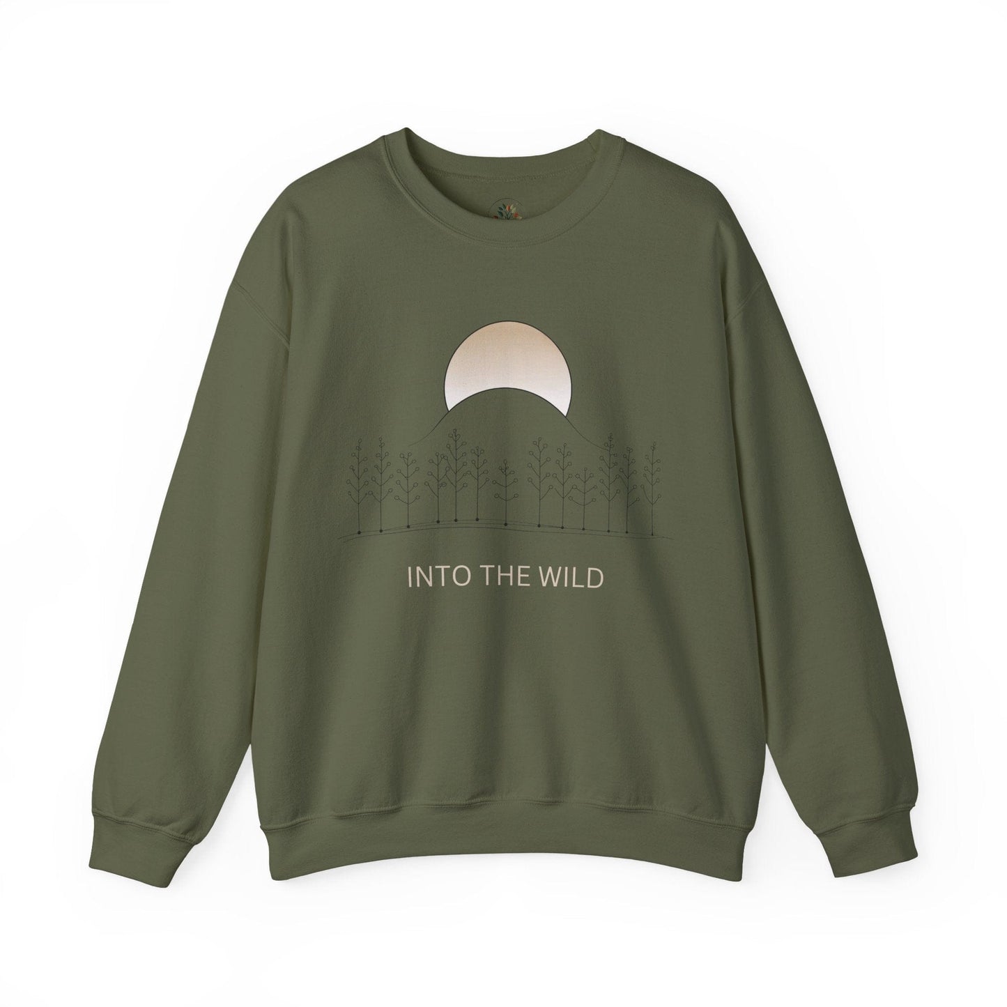 Military Green | Into the Wild Sweatshirt, front view