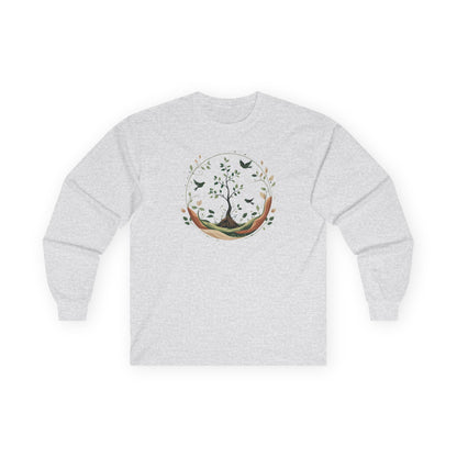 Ash | Circle of Life Long Sleeve Tee, front view