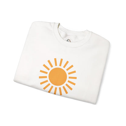 White | Solstice Sweatshirt, folded view