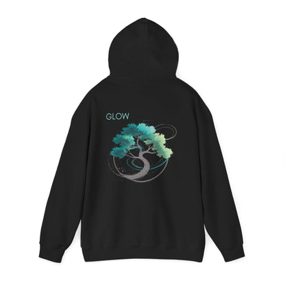 Black | Glow Hoodie, back view 2