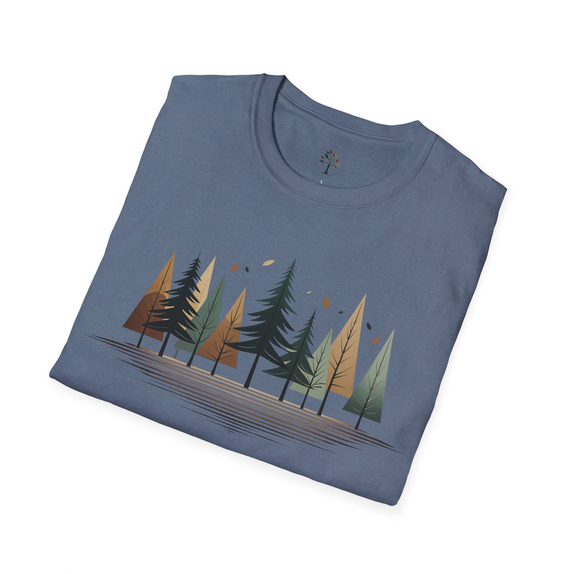 Heather Indigo | Forest Rhythm, folded view