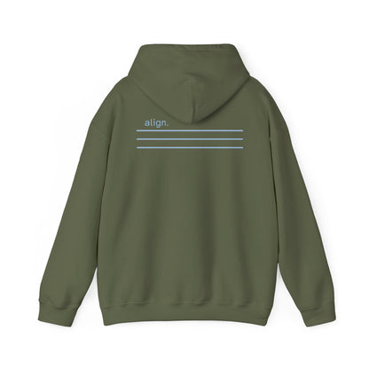 Military Green | Align Hoodie, back design view