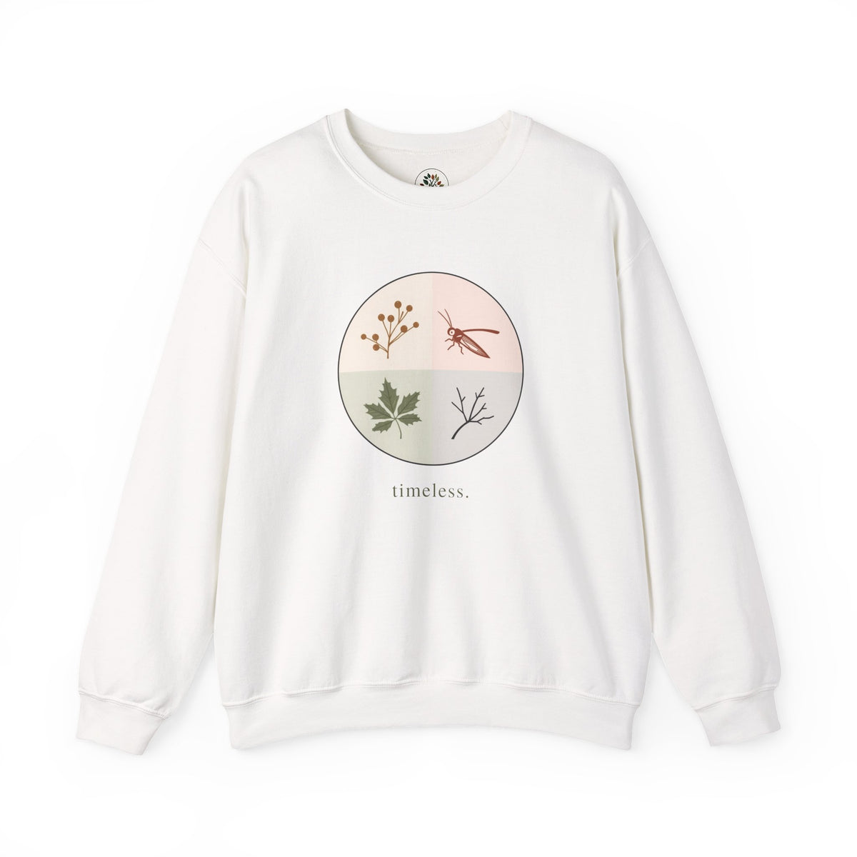 White | Timeless Sweatshirt, front view