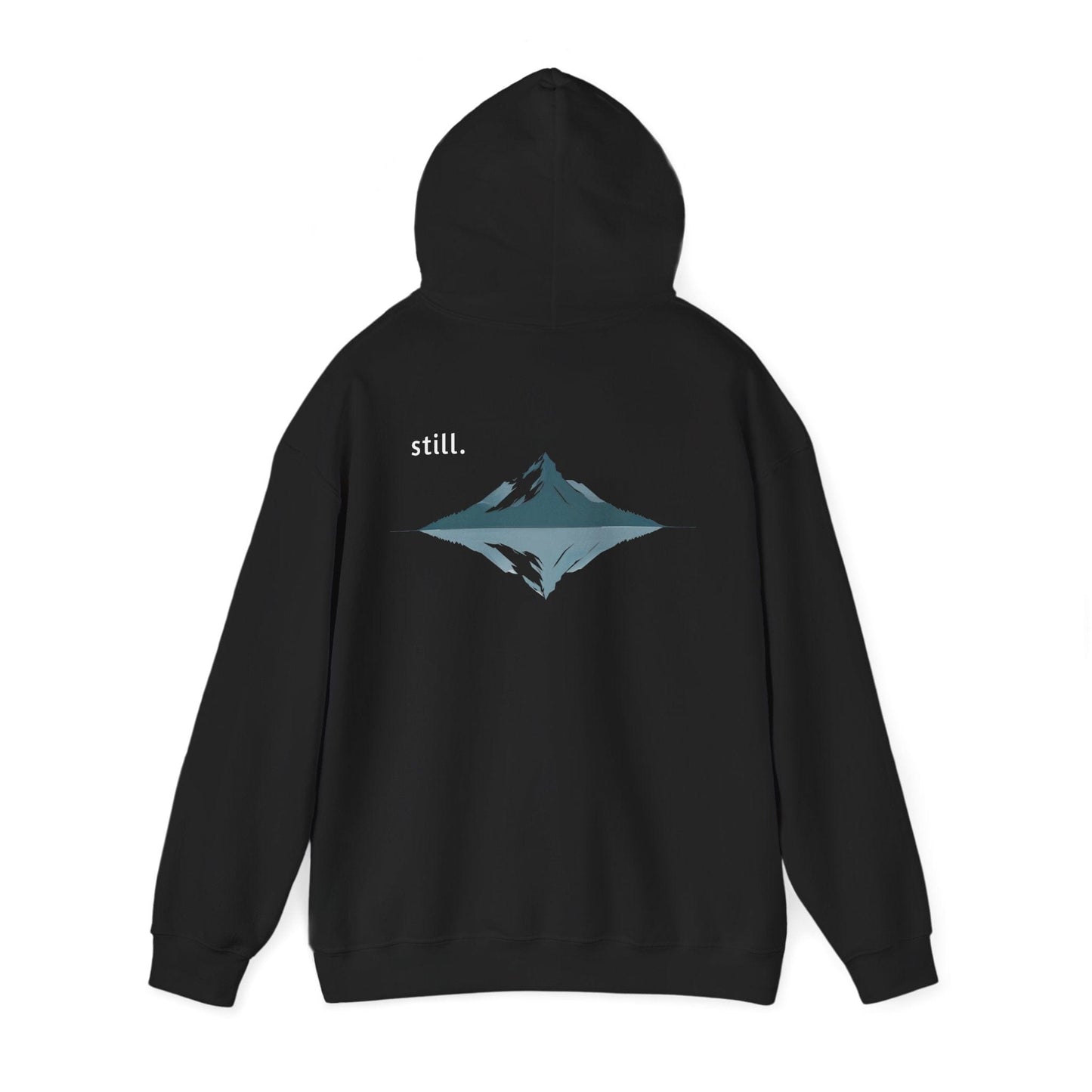 Black | Still Hoodie, back view 2