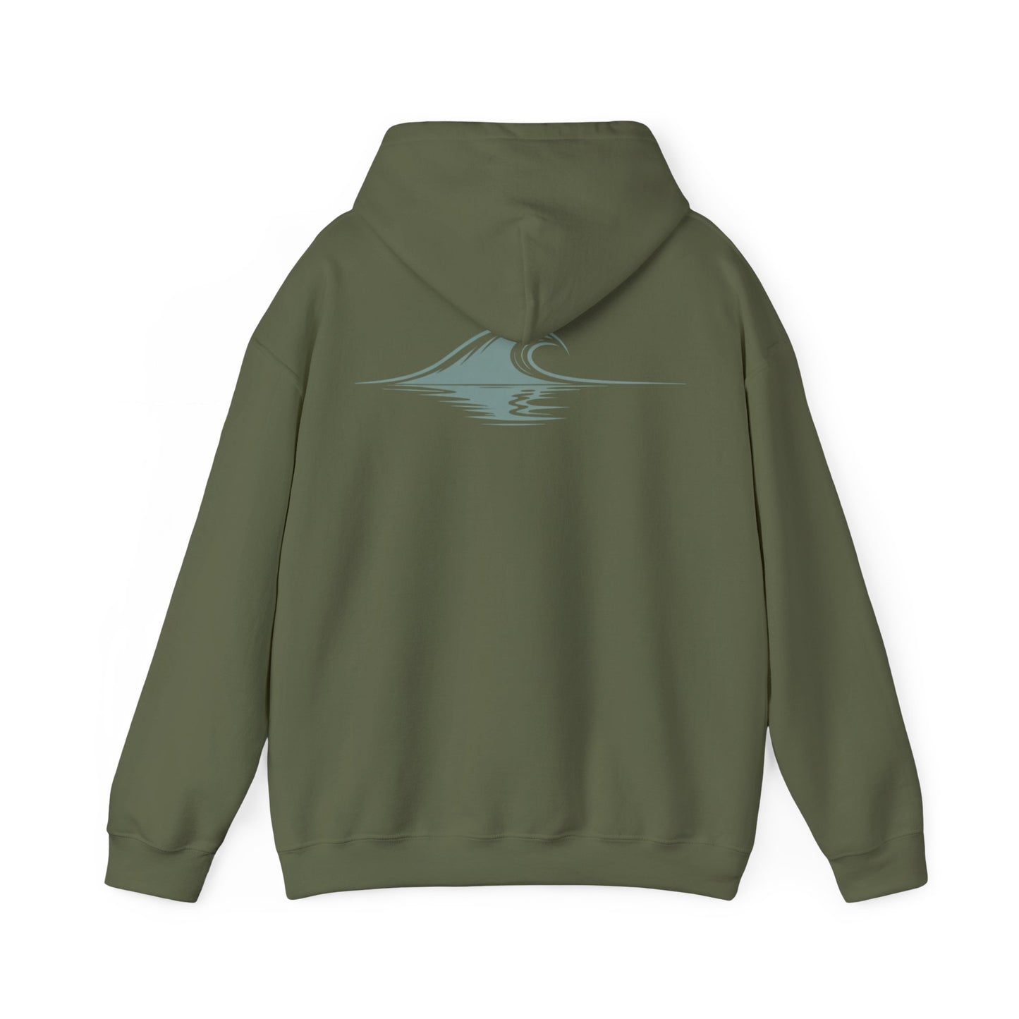 Military Green | Drifted Hoodie, back design view