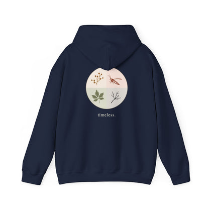 Navy | Timeless Hoodie, back design view