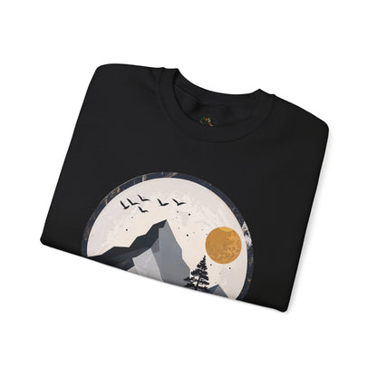 Black | Whispering Heights Sweatshirt, folded view